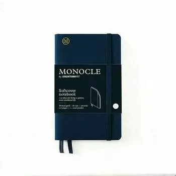 Блокнот Leuchtturm Monocle, 64 листа, в точку, синий неви, А6