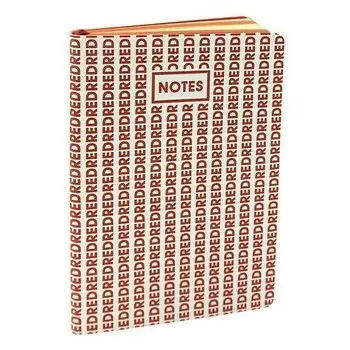 Блокнот Listoff ColorMania, 96 листов, в линейку, красный, А5