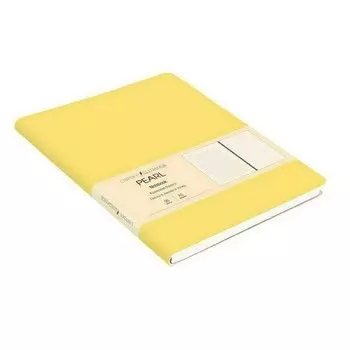 Блокнот Listoff Pearl, 96 листов, А5, желтый