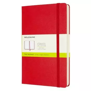 Блокнот Moleskine Classic Expanded Large, 130 х 210 мм, 400 страниц, нелинованный, твердая обложка, красный