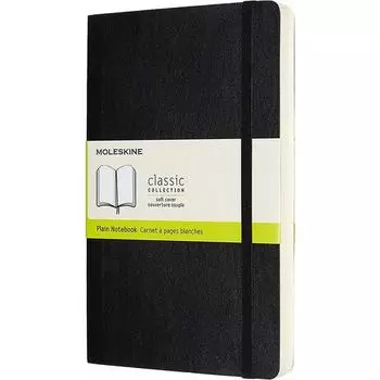 Блокнот Moleskine Classic Soft Expanded Large, 200 листов, нелинованный, 13 х 21 см, черный