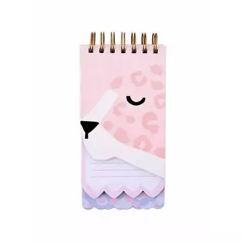 Блокнот на спирали Розовый леопард, 60 листов