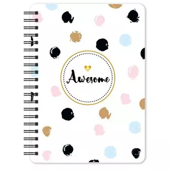 Блокнот "Bonnie" А6, 80 листов, в клетку, белый