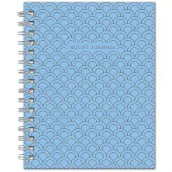 Блокнот "Bullet Journal", 60 листов, в точку, 16,2 х 21 см, голубой