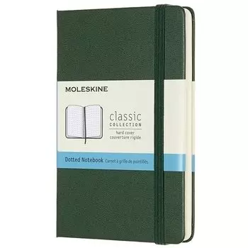 Блокнот "Classic" Pocket, 96 листов, пунктир, 9 х 14 см, зеленый
