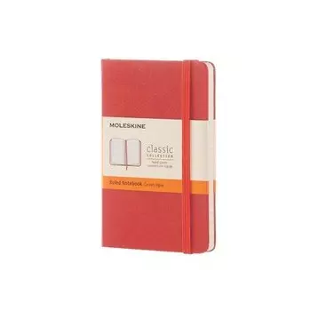 Блокнот "Classic" Pocket, 96 листов, в линейку, оранжевый