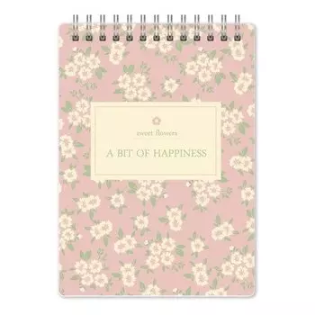 Блокнот "Le petit", А6, 100 листов, в клетку,розовый