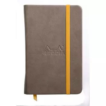 Блокнот "Rhodiarama" А6, 96 листов, в линейку, шоколадный