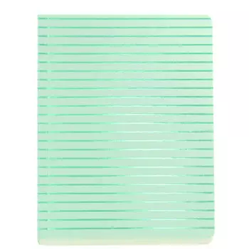 Блокнот "Shimmer" А6, бирюзовые полосы