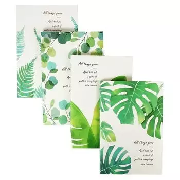 Блокнот "Тропические листья" А5, 40 листов, в линейку, в ассортименте