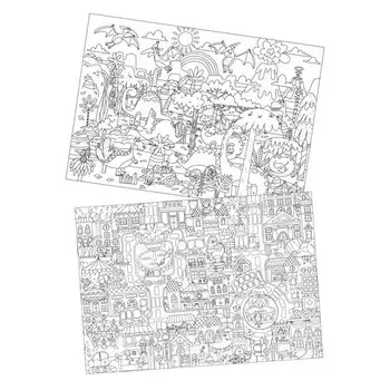 Большая раскраска Afi Design «Цивилизация. 2 в 1» А1, в тубусе