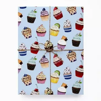 Бумага «Капкейки», 70 х 100 см