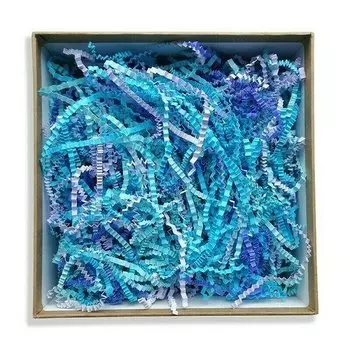 Бумажный наполнитель цветной Микс-1, 100 гр (синий)