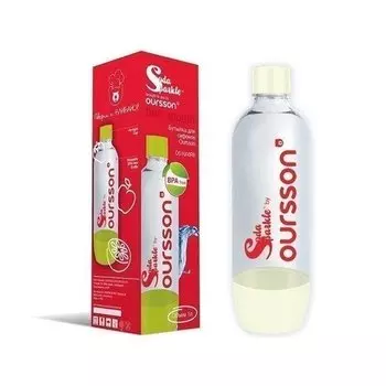 Бутылка пластиковая, 1 л, cлоновая кость