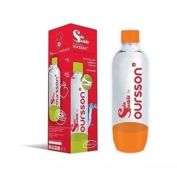 Бутылка пластиковая, 1 л, оранжевый