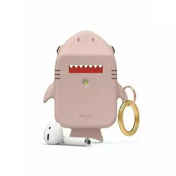 Чехол для AirPods Gen 1 &amp; 2 Elago "Unique Shark" розовый