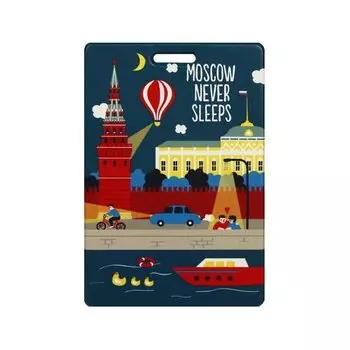 Чехол для проездного "Moscow never sleeps"