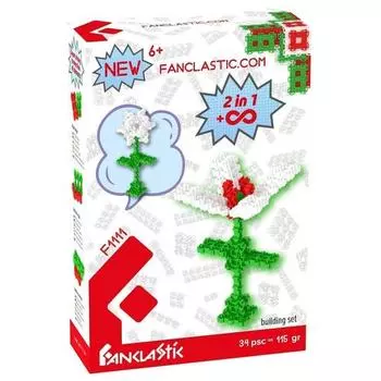 Детский конструктор "Цветы", 34 детали