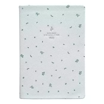 Ежедневник датированный 2022 Infolio, коллекция Forest, белый, 352 страницы, 14 х 20 см