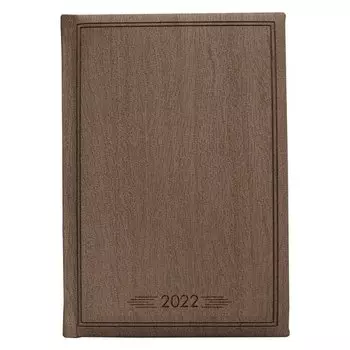 Ежедневник датированный 2022 Infolio, коллекция Wood, коричневый, 352 страницы, 15 х 21 см