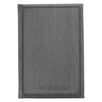 Ежедневник датированный 2022 Infolio, коллекция Wood, темно-серый, 352 страницы, 15 х 21 см