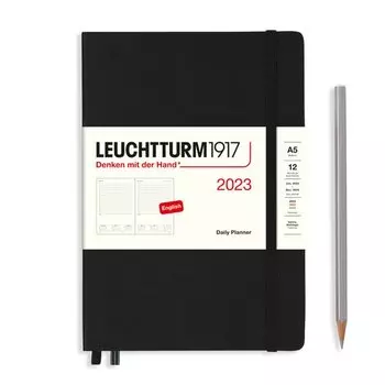Ежедневник датированный Leuchtturm1917 Medium, 72 листа, черный