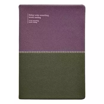 Ежедневник Infolio Prague, plum+green, 140х200 мм, 320 стр, твердый переплет с поролоном