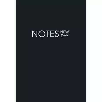 Ежедневник недатированный Listoff New Day, 128 листов, в линейку, А6, черный