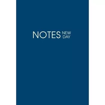 Ежедневник недатированный Listoff New Day, 128 листов, в линейку, А6, синий