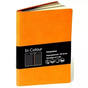 Ежедневник недатированный "In Colour" А5, 272 стр., оранжевый