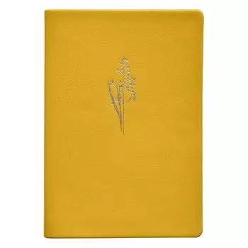 Ежедневник полудатированный Infolio, коллекция Sprig, 14 х 20 см, 320 страниц, интегральный переплет, горчичный