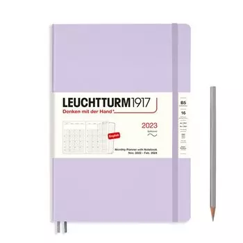 Ежемесячный планер-блокнот датированный Leuchtturm1917 Composition, 68 листов, сиреневый