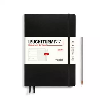Еженедельник-блокнот датированный Leuchtturm1917 Composition, 72 листа, В5, черный