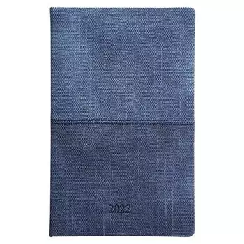 Еженедельник датированный 2022 Infolio, коллекция Toronto, синий, 128 страниц, 13 х 20,5 см