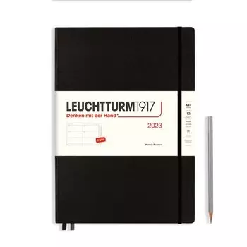 Еженедельник датированный Leuchtturm1917 Master, 72 листа, А4+, черный