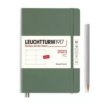 Еженедельник датированный Leuchtturm1917 Medium, 72 листа, А5, оливковый