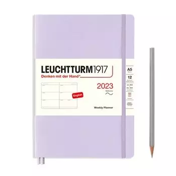Еженедельник датированный Leuchtturm1917 Medium, 72 листа, А5, сиреневый