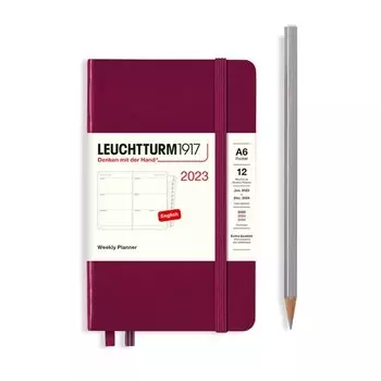 Еженедельник датированный Leuchtturm1917 Pocket, 72 листа, А6, портвейн