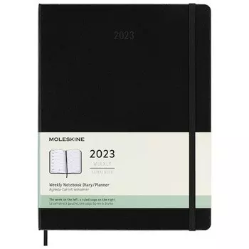 Еженедельник датированный Moleskine Classic WKNT XL, 144 страниц, черный