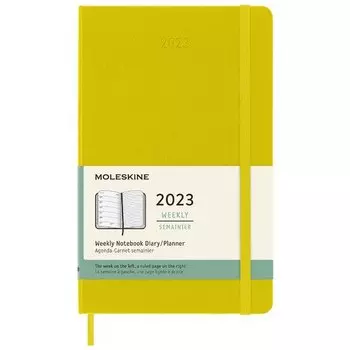 Еженедельник Moleskine Classic WKNT Large, 144 страниц, горчичный