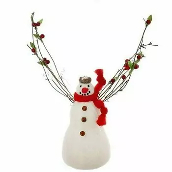 Фигурка декоративная Снеговик, 32 х 12 х 34 см