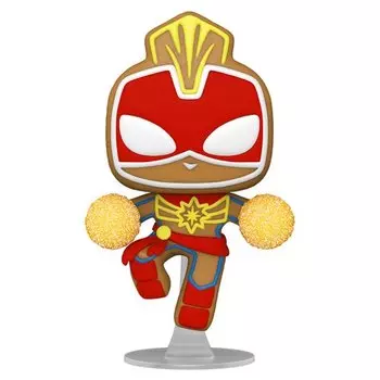 Фигурка Funko POP! Bobble Marvel Holiday Gingerbread Captain Marvel 50661