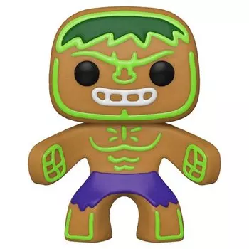 Фигурка Funko POP! Bobble Marvel Holiday Gingerbread Hulk 50660