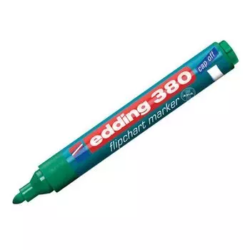 Флипчарт-маркер, круглый, зеленый
