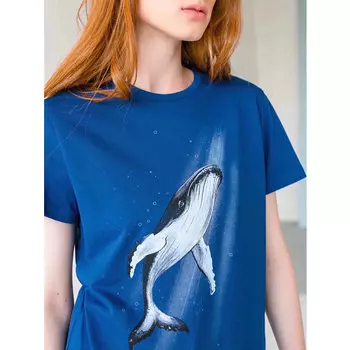 Футболка женская Captains Mate "Humpback Whale" M