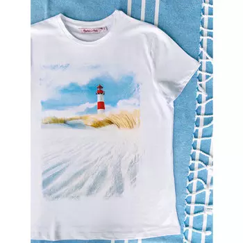 Футболка женская Captains Mate "Маяк Sylt East" XS