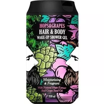Гель для тела и волос "Хмель&amp;Виноград", 350 мл