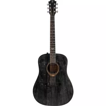 Гитара акустическая шестиструнная Flight D-145 E BK