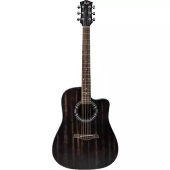Гитара акустическая шестиструнная Flight D-155C MAH BK