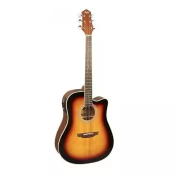 Гитара электроакустическая шестиструнная Flight AD-200 CEQ 3TS